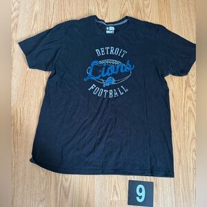 Men’s Detroit Lions Black T-Shirt XL